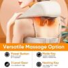 Electric Neck Massager With Heat - Neck And Shoulder Massagers For Pain Relief