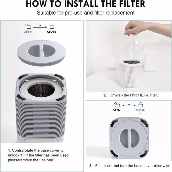 2 Replacement Filters For Air Purifiers