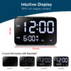 White Noise Alarm Clock Double Alarm