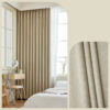 Home Fashion Herringbone Pattern Chenille Blackout Curtains