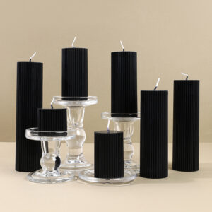 e41edc66-89fa-4980-b34d-fda5bdb7f2a2.jpg Black Cylinder Aromatherapy Soy Candles